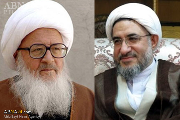 Ayatollah Araki visits Grand Ayatollah Vahid Khorasani