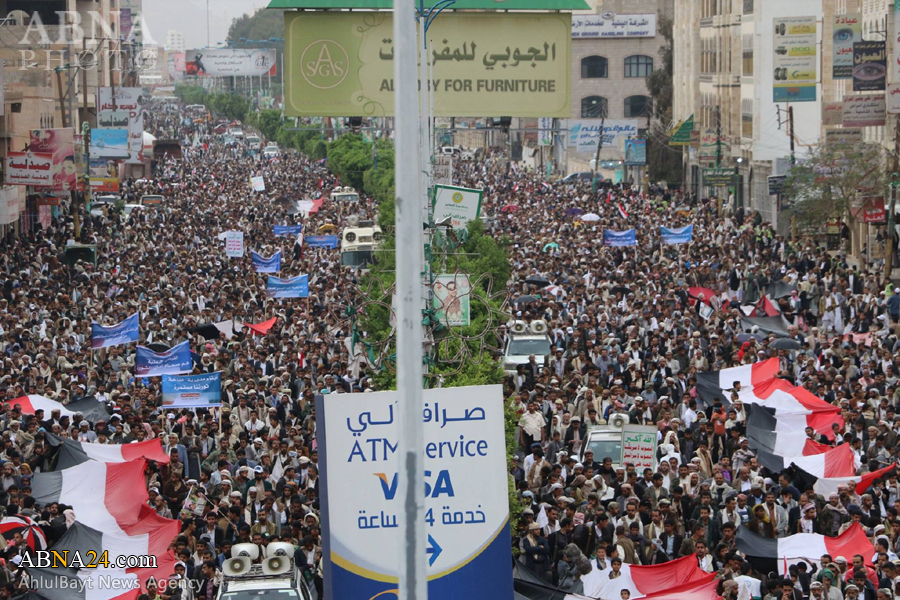 تقرير مصور/ تظاهرات واسعة تنديدا بالعدوان السعودي وتضامنا مع الجيش واللجان الشعبية في اليمن