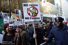 Demonstration gegen Donald Trump in Amerika + Fotos