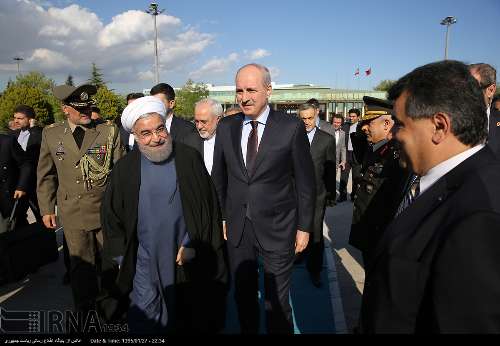 صدر روحانی استنبول کا انقرہ میں سرکاری استقبال
