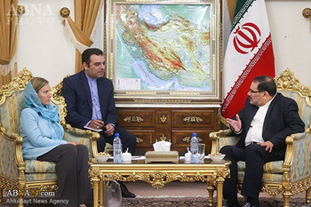 موگرینی کی علی شمخانی سے ملاقات