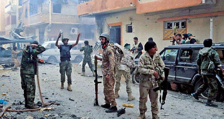 تقدم الجيش الليبي في معارك غربي بنغازي