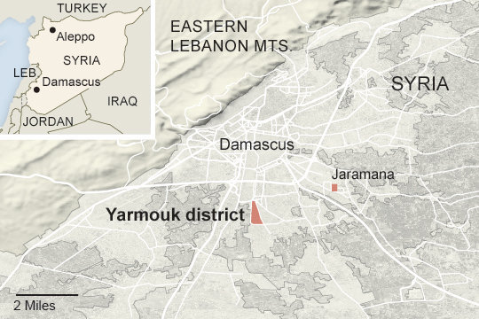 Palestinian committees, Syrian army reenter Yarmouk Camp as ISIS seizes 15th street; UNRWA warns civilians risk starvation