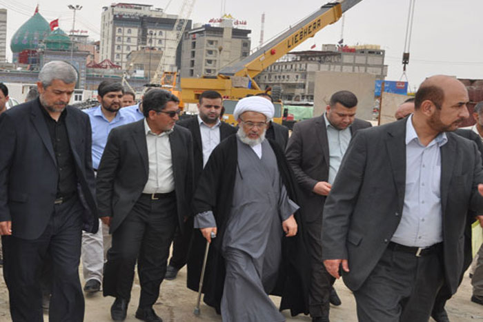 Imam Hussein shrine's SG Sheikh al-Karbalaey oversees work of al-Aqeelah Courtyard project