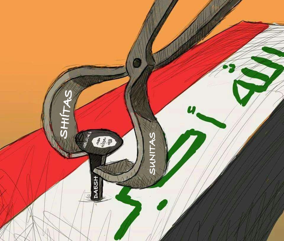 Musulmanes Shiítas y Sunitas Iraquíes Unidos Derrotarán al Daesh