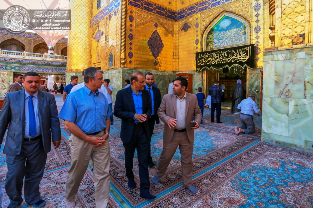 French official visits Imam Ali Holy Shrine expresses admiration