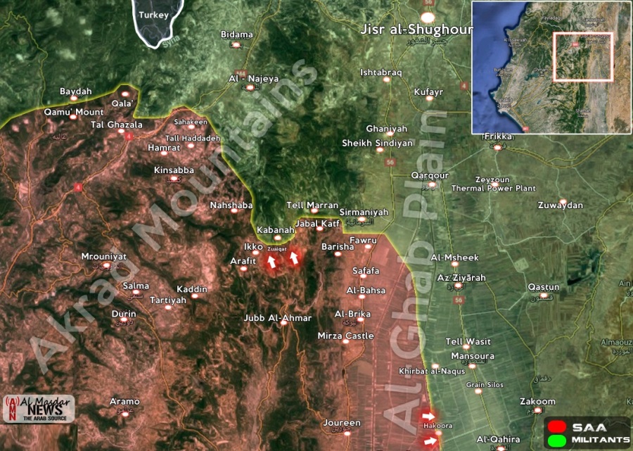 Syrian Army launches counteroffensive in northern Latakia