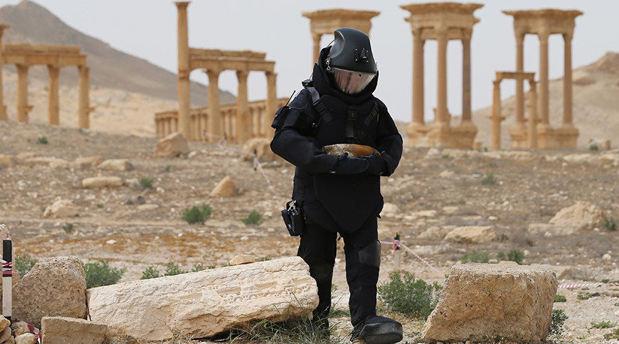 Russian combat engineers defused +12,000 explosive devices in Palmyra
