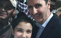 Suriye lideri Beşar Esad ile selfie