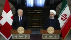Pressekonferenz der Präsidenten Irans und der Schweiz in Teheran 