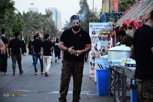 تقرير مصور/ تقديم الخدمات للمشاة في زيارة الامام الكاظم (ع) في بغداد