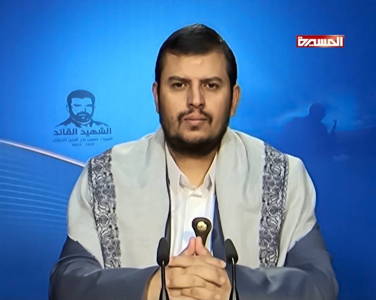 زعيم أنصار الله الاسلامية يلقي كلمة في الذكرى السنوية لاستشهاد "بدر الدين الحوثي"