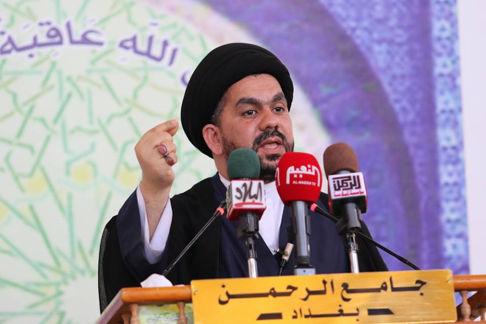 خطيب جمعة بغداد يطالب الجميع بتحكيم لغة العقل ويدعو لعدم تعطيل دور البرلمان بـ"حجج واهية"