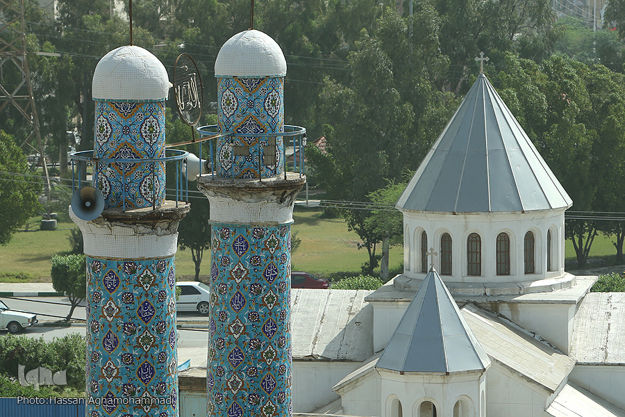 Interfaith harmony in Iran: Church Adjacent to Mosque in Abadan / Pics