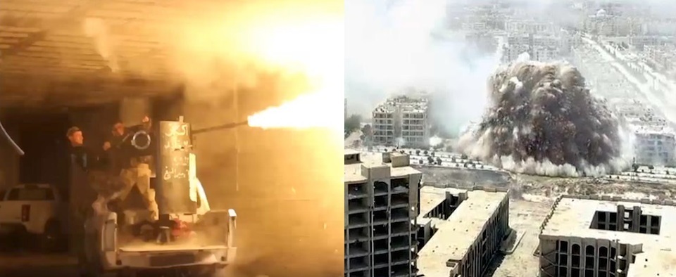 Video: Deadly rebel tunnel bomb kills 46 Syrian troops in Aleppo