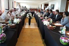 یمن کے مذاکراتی وفد کے اراکین کی کویت کے وزیر خارجہ سے ملاقات