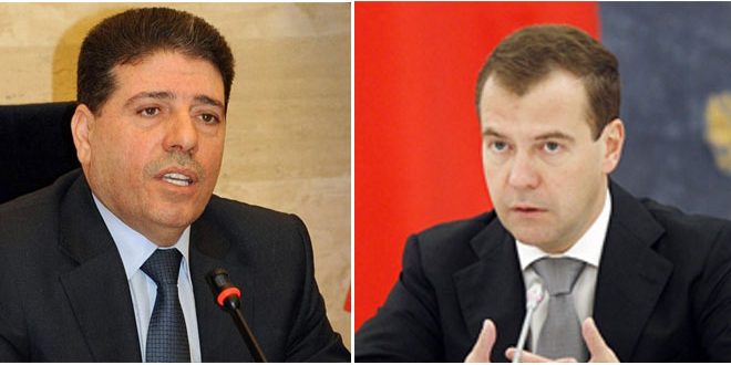 Syria PM congratulates Russia's Medvedev on Victory Day over Nazism