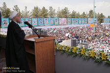 ایران کے صوبے کرمان میں عظیم عوامی اجتماع سے صدر مملکت کا خطاب