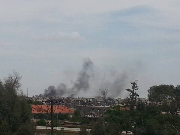 Syrian military helicopter targeted in Homs - ISIS claims