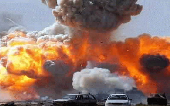فيديو/ لحظة استهداف داعش لمعمل غاز في بغداد