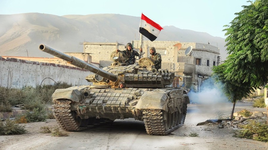 Tall Sawwan farms in eastern Damascus captured by Syrian Army - Map