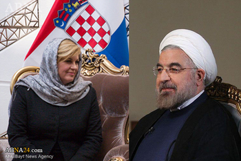 کروشیا کی صدر تہران پہنچ گئی ہیں + تصاویر