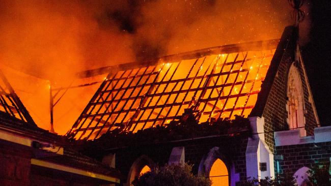 Australian mosque destroyed in suspicious fire after witness hears loud bang 