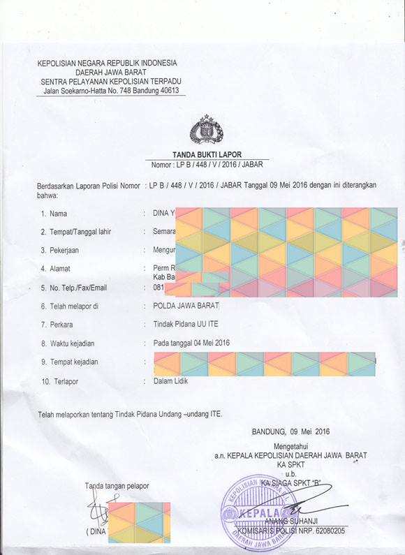 Akun Dipalsukan Netizen, Dina Sulaeman Lapor Polisi