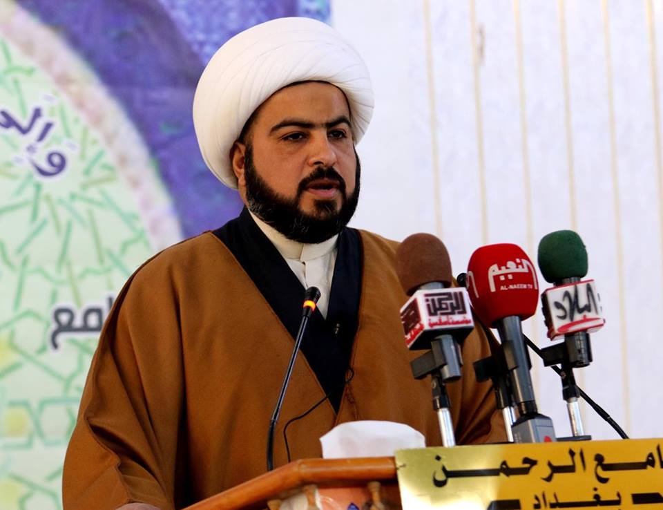 خطيب جمعة بغداد يطالب بعمليات استباقية واسعة لإحباط مخططات الإرهابية التي تستهدف الزوار كربلاء