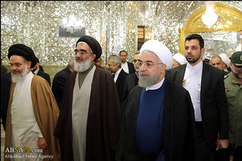 صدر حسن روحانی قم پہنچ گئے