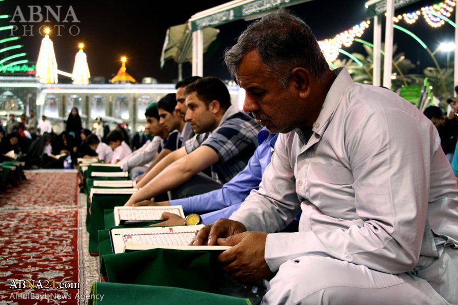 تقرير مصور/ احتفاء بذكرى الولادات الشعبانية المباركة من خلال اقامة أمسية قرآنية بين الحرمين 