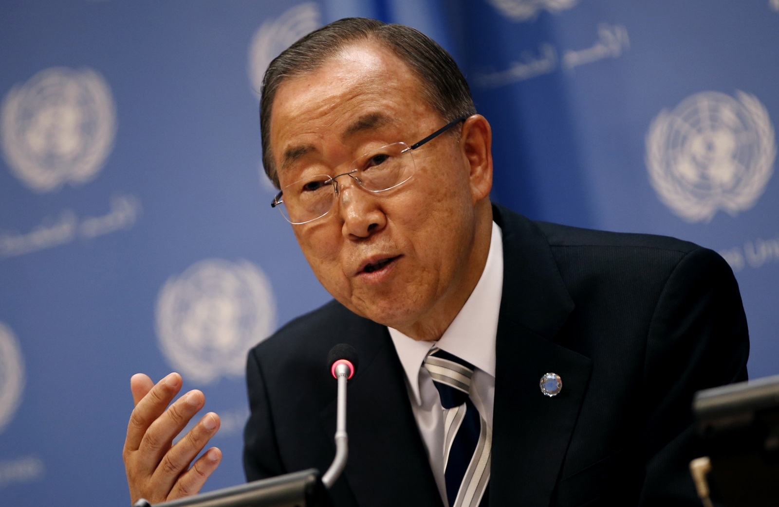UN chief urges Mideast states to press for Syria transition