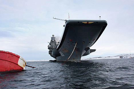 Russian aircraft carrier deployed to Syrian waters in July
