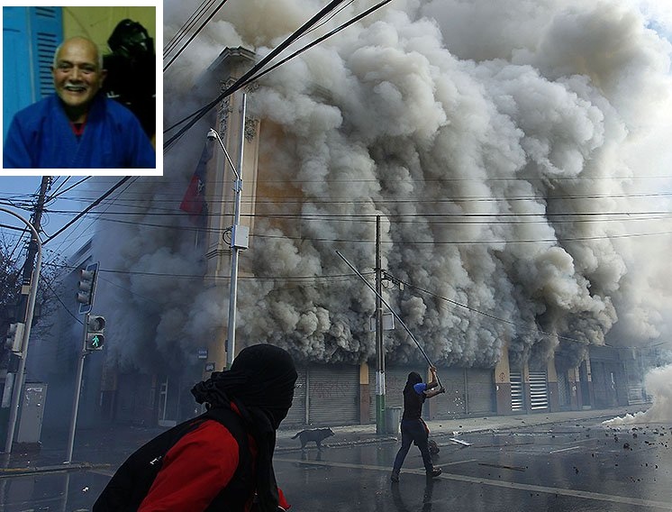 Obrero Chileno de 70 años Asesinado en Incendio Provocado por Lumpen Izquierdista Durante Discurso Anual de Presidenta Bachelet