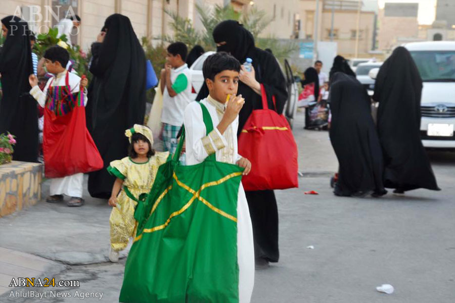 تقرير مصور/ أطفال القطيف يشاركون في احتفال الامام المهدي (عج) بطريقتهم الخاصة