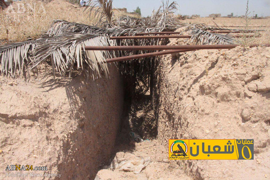 العثور على انفاق يستخدمها داعش التكفيري في منطقة تمتد الى الفلوجة + صور