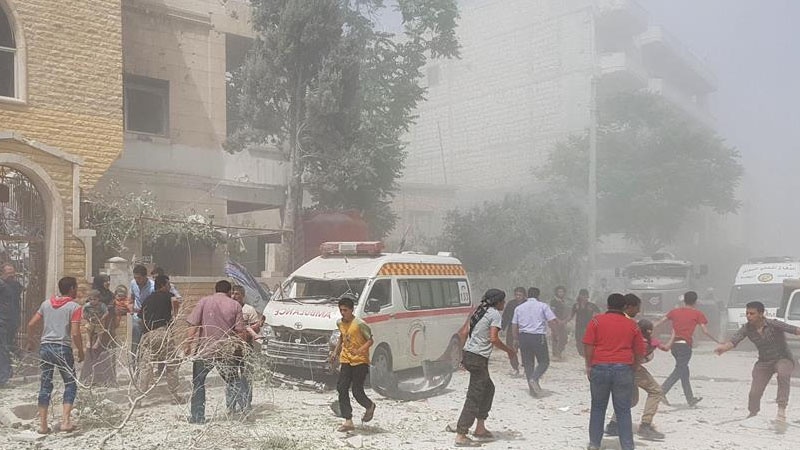 ادلب میں مسجد کے باہر دہشتگردانہ بم دھماکہ، تین نمازی جاں بحق اور تیس زخمی