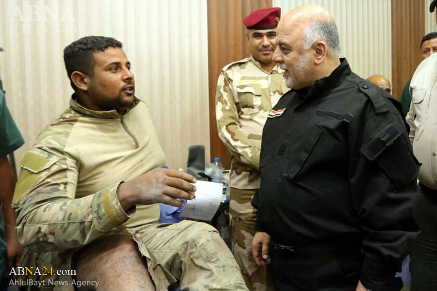 تقرير مصور/ رئيس الوزراء العراقي يتفقد جرحى العمليات العسكرية لتحرير الفلوجة