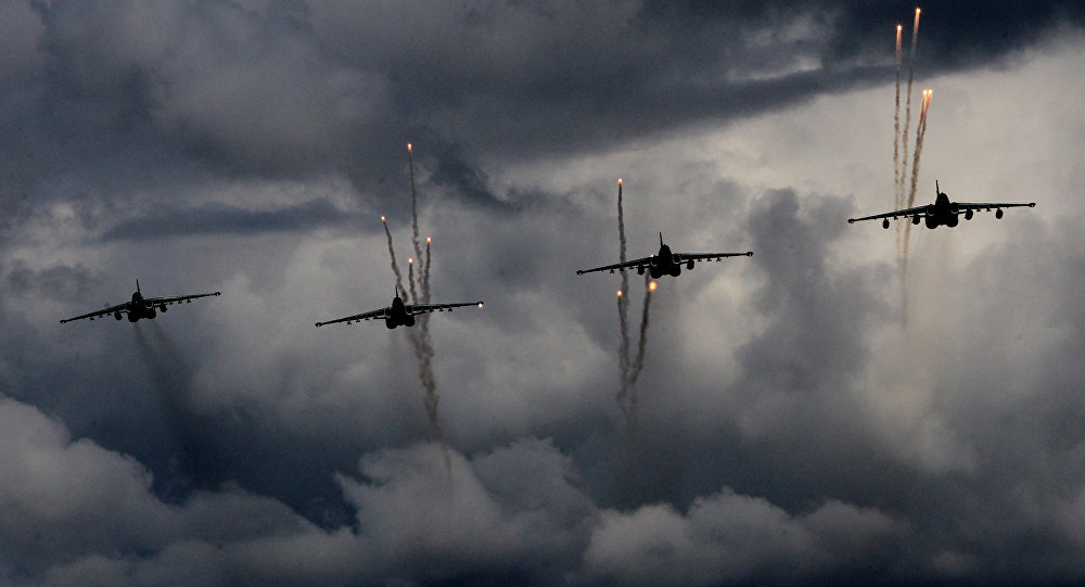 Russian Air Force resumed 12 powerful airstrikes over ISIS positions in Aleppo