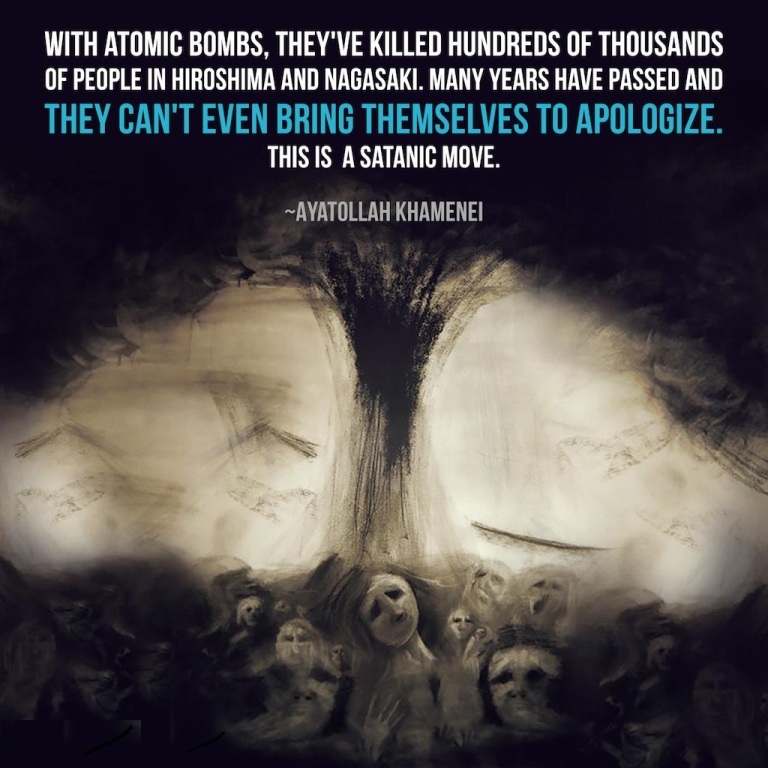 Ayatollah Khamenei answers, why won't U.S. apologize for Hiroshima?