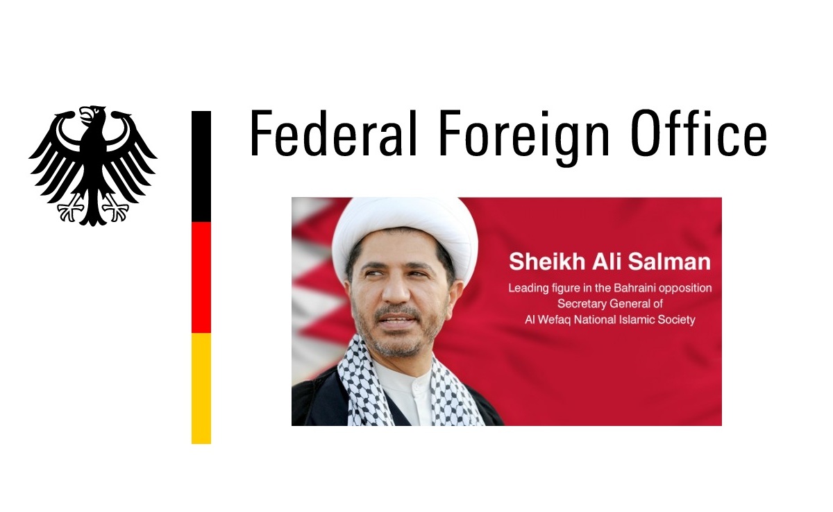 German concerned by court ruling against Bahraini opposition leader 'Sheikh Ali Salman'