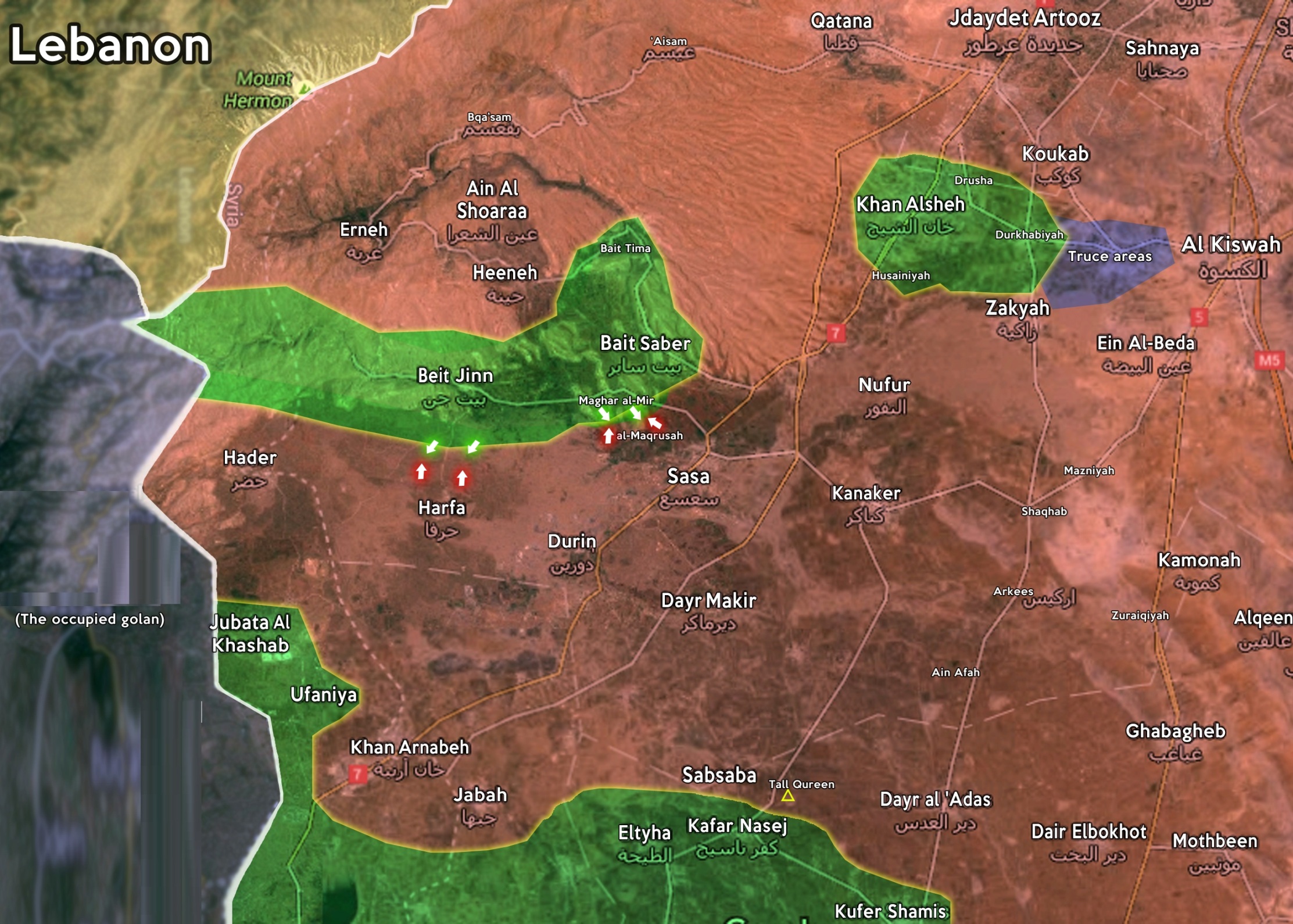Major rebels offensive in east Quneitra foiled by Syrian Army