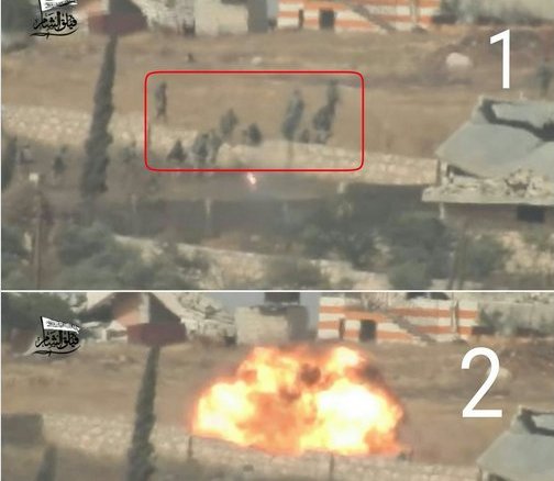 Top Nusra commander 'Umar Al-Daghestani' & his friends killed in friendly fire in southern Aleppo / Video