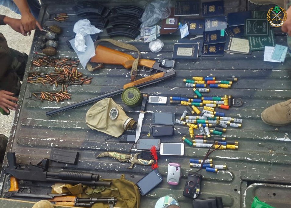 Suicide belts from Syrian nationals seized by Lebanese Army / Photos