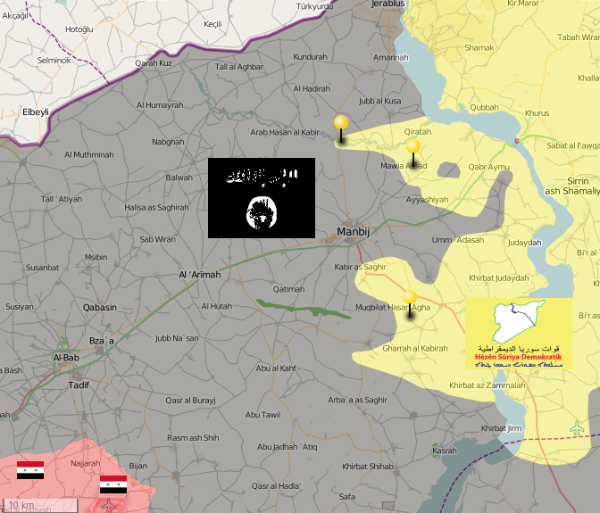 ISIS on high alert as Syrian DF captures more villages in Manbij city