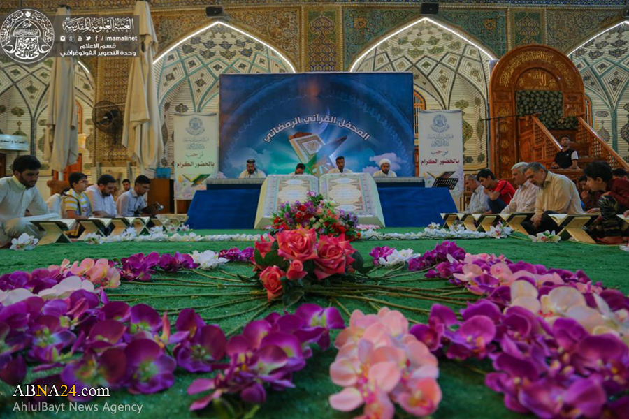 تصویری رپورٹ: حرم امیر المومنین میں رسم ترتیل خوانی