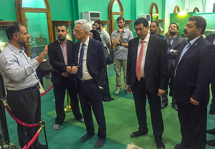 French ambassador to Iraq visits Imam Hussein holy shrine