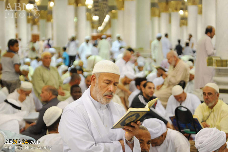تقرير مصور/ اجواء رمضانية في مسجد النبي (ص) 