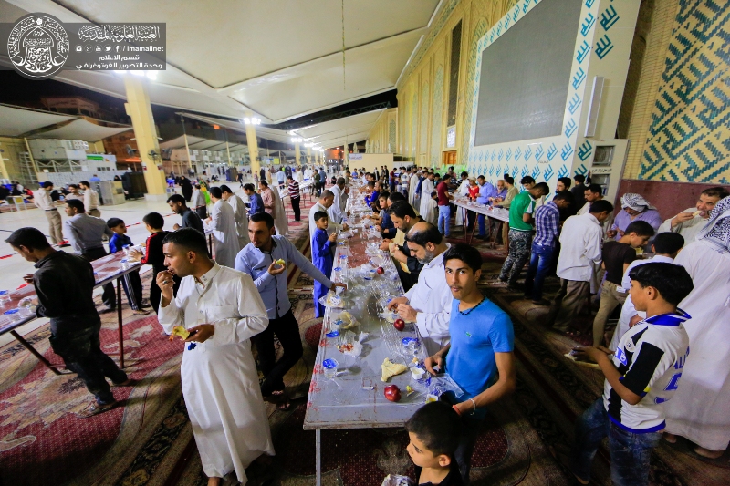 Holy Shrine of Imam Ali distributes daily over 1000 Iftar meals for fasting