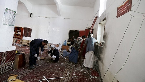 سعودی عرب کا یمن میں مسجد پر حملہ